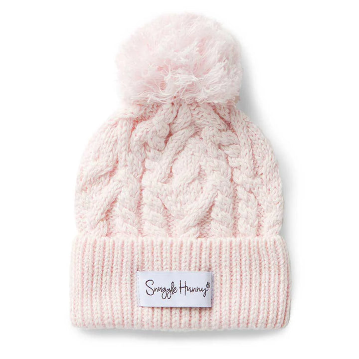 Snuggle Hunny Newborn Organic Knit Beanie -  Blush Pink