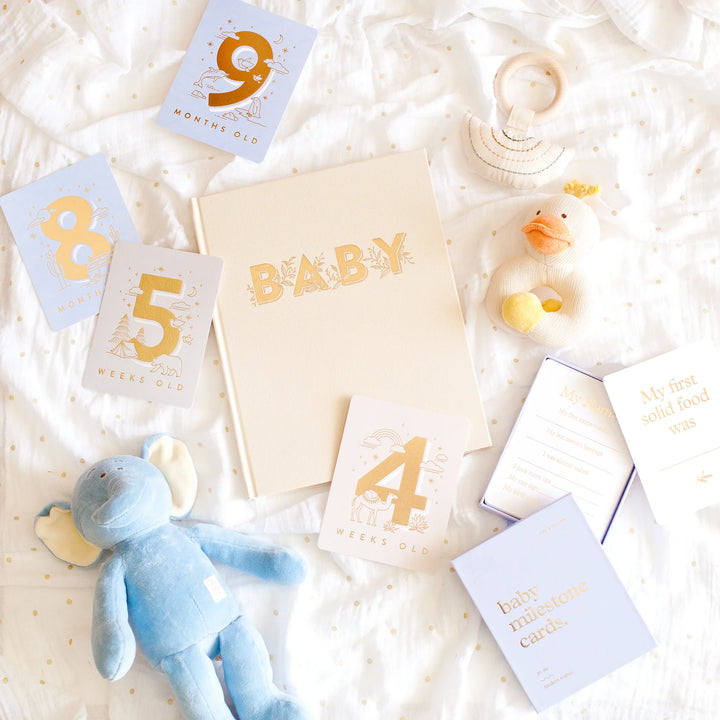 Fox & Fallow’s Baby Milestone Cards  - Powder