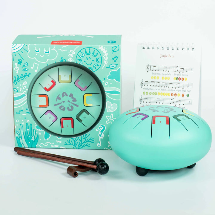 Baby Tambú Tongue Drum - Teal Pearl