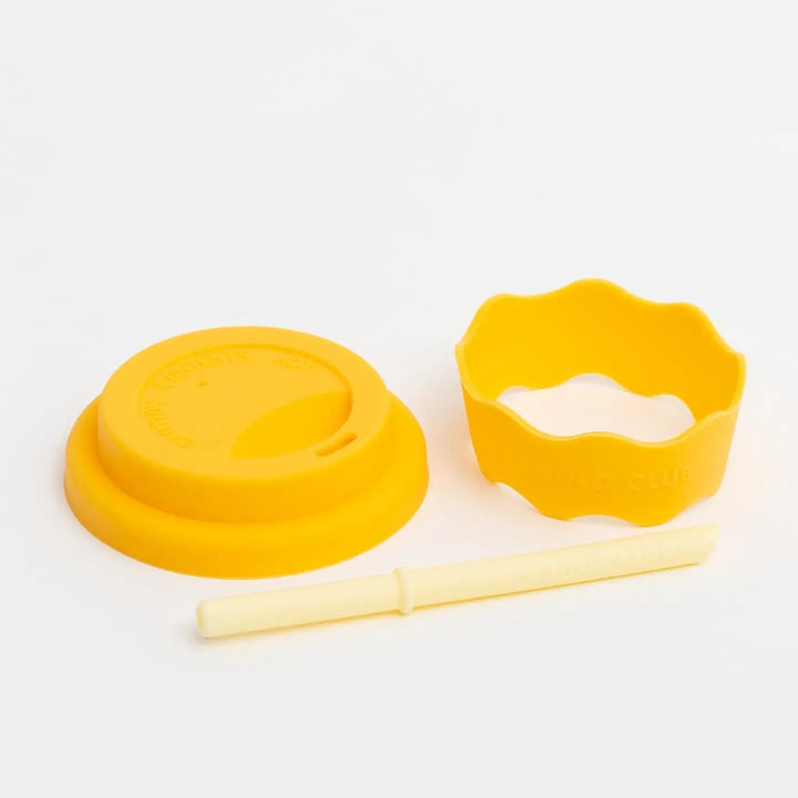 Babychino Chino Lid Straw Band Accessory Kit - Yellow