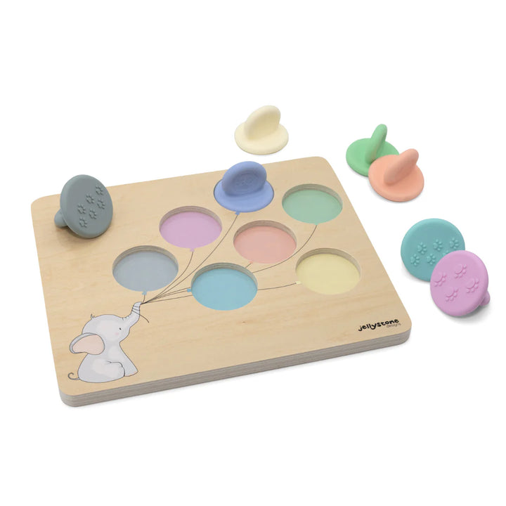 Jellystone Balloon Colour Sorter Puzzle - Rainbow Pastel