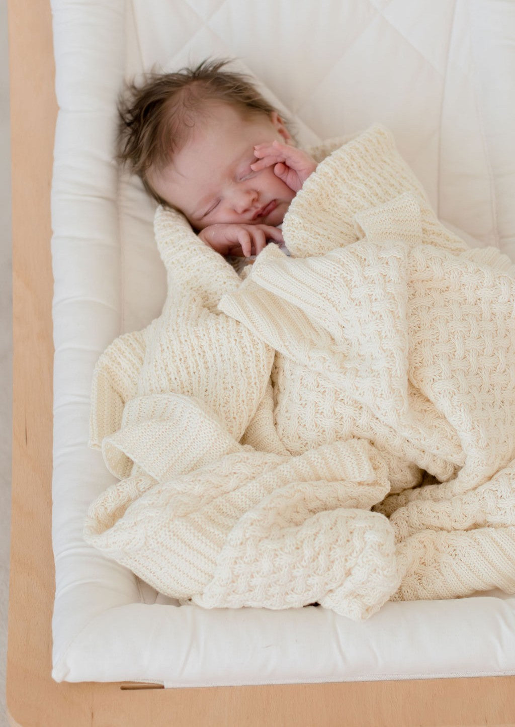 Bambella Knit Cotton Blanket | Cream