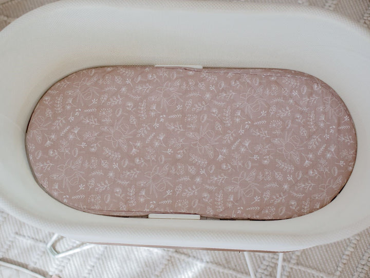 Bambella Designs Waterproof Moses Bassinet Sheet | Bee Kind