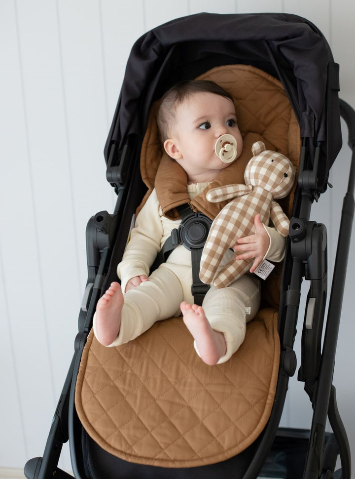 Bambella Designs Universal Quilted Pram Liner | Chestnut