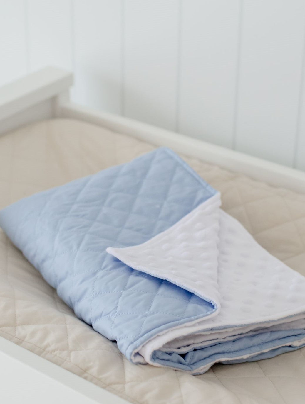 Bambella Designs Quilted Snuggle Blanket - Dusty Blue