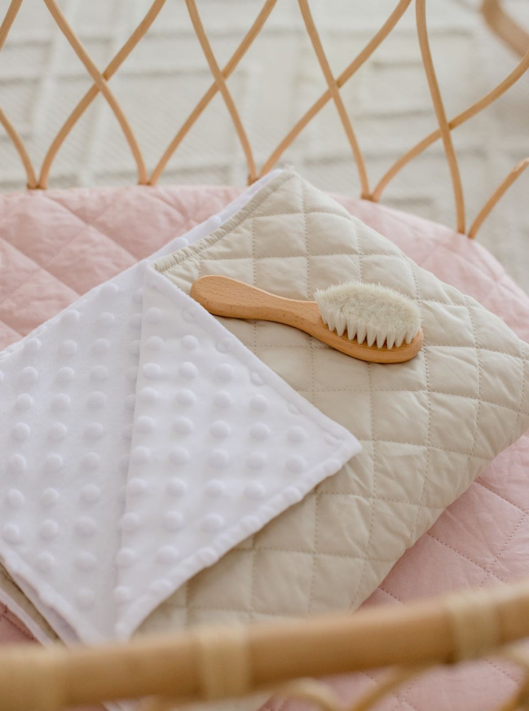 Bambella Designs Quilted Snuggle Blanket - Oat