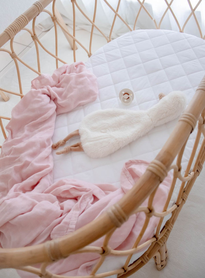 Bambella Waterproof Bassinet Sheet | Ivory