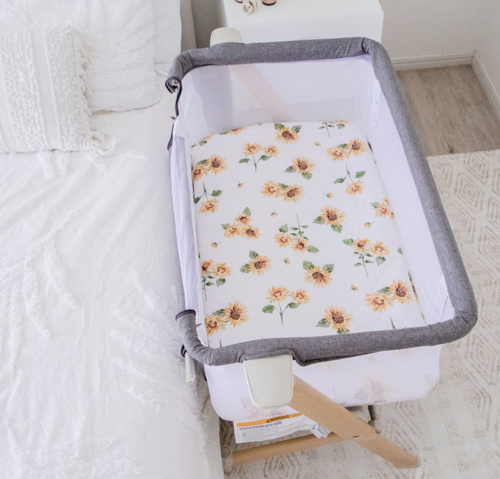 Bambella Co-Sleeper Fitted Waterproof Sheet |  Sunny Days