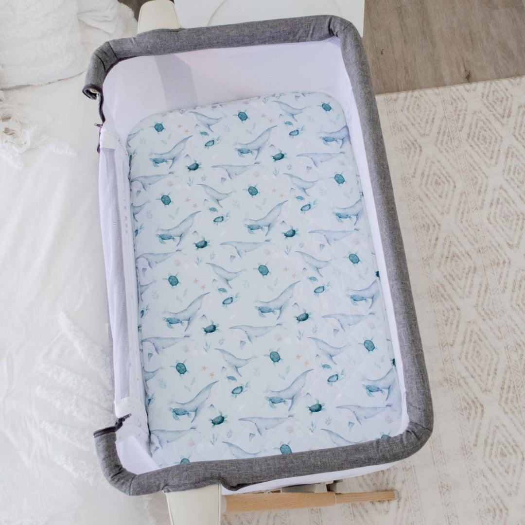 Bambella Co-Sleeper Fitted Waterproof Sheet |  Turtle Bay