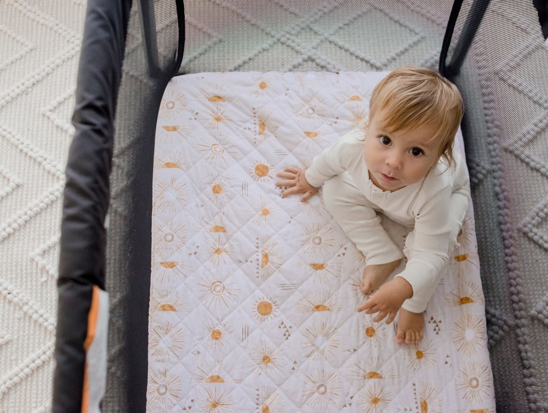 Bambella Waterproof Porta Cot Sheet Bohemian Sunshine – The