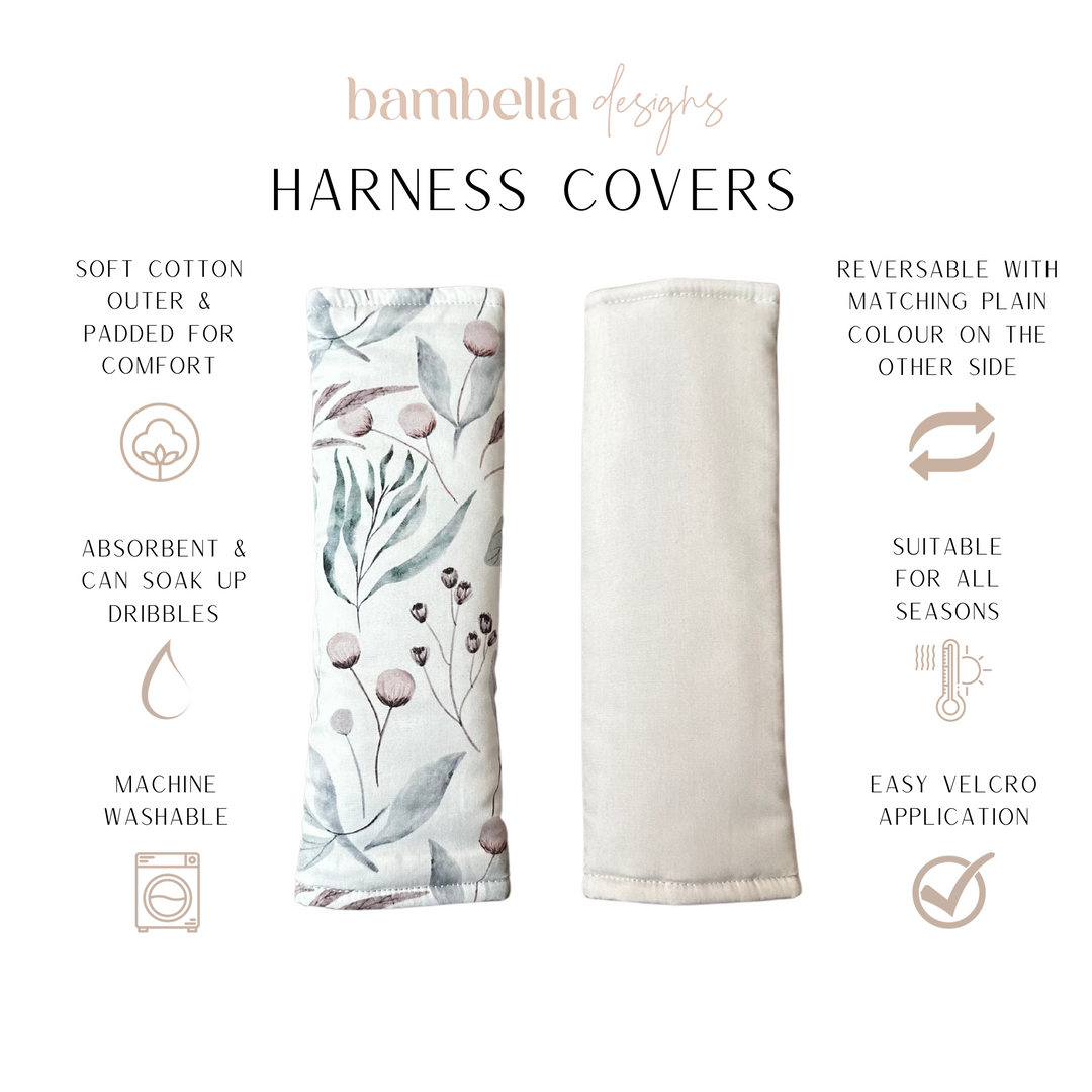 Bambella Designs Harness Covers | Botanical