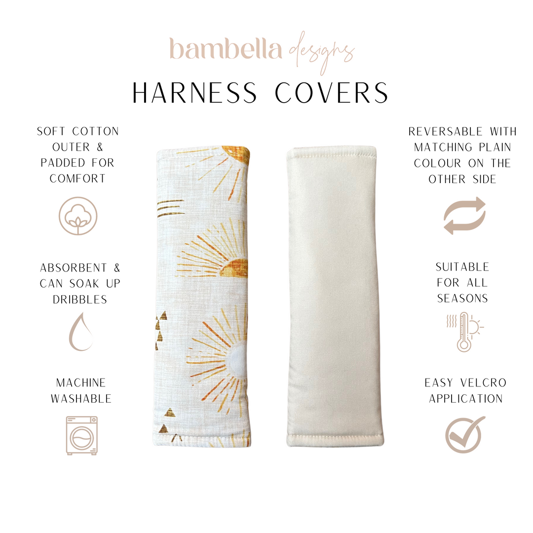 Bambella Designs Harness Covers | Bohemian Sunshine