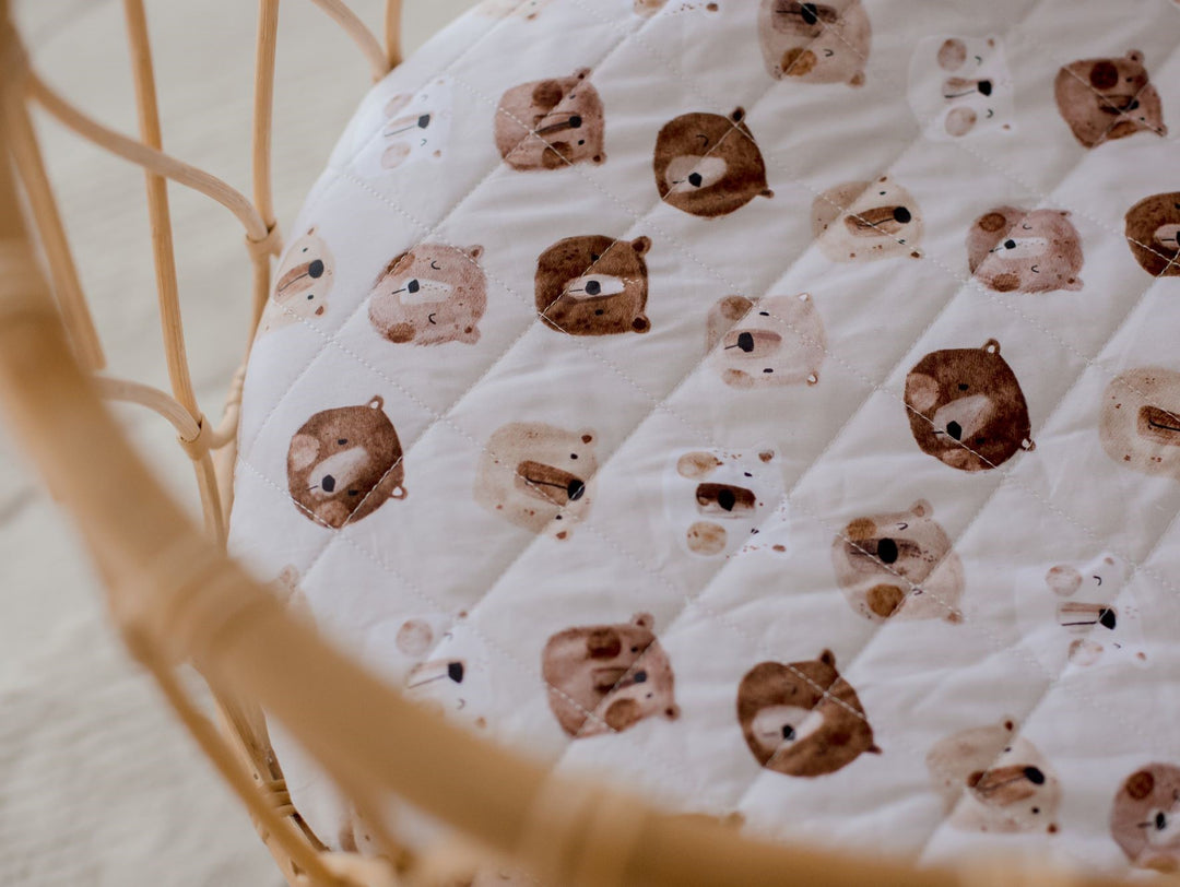 Bambella Waterproof Bassinet Sheet | Bear in There