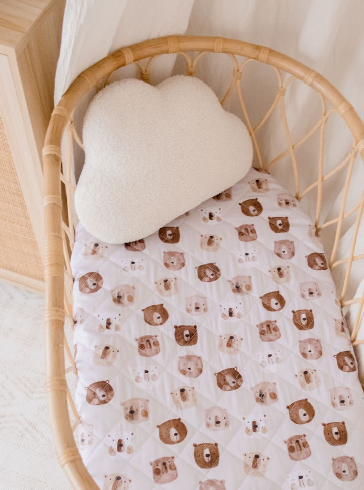 Bambella Waterproof Bassinet Sheet | Bear in There