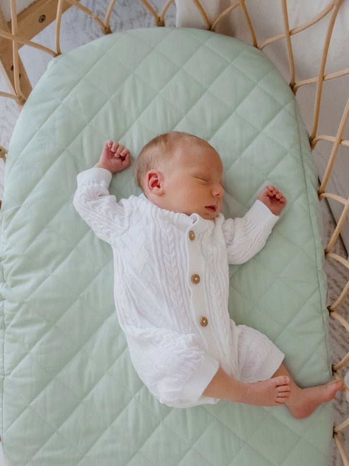 Bambella Waterproof Bassinet Sheet | Fern