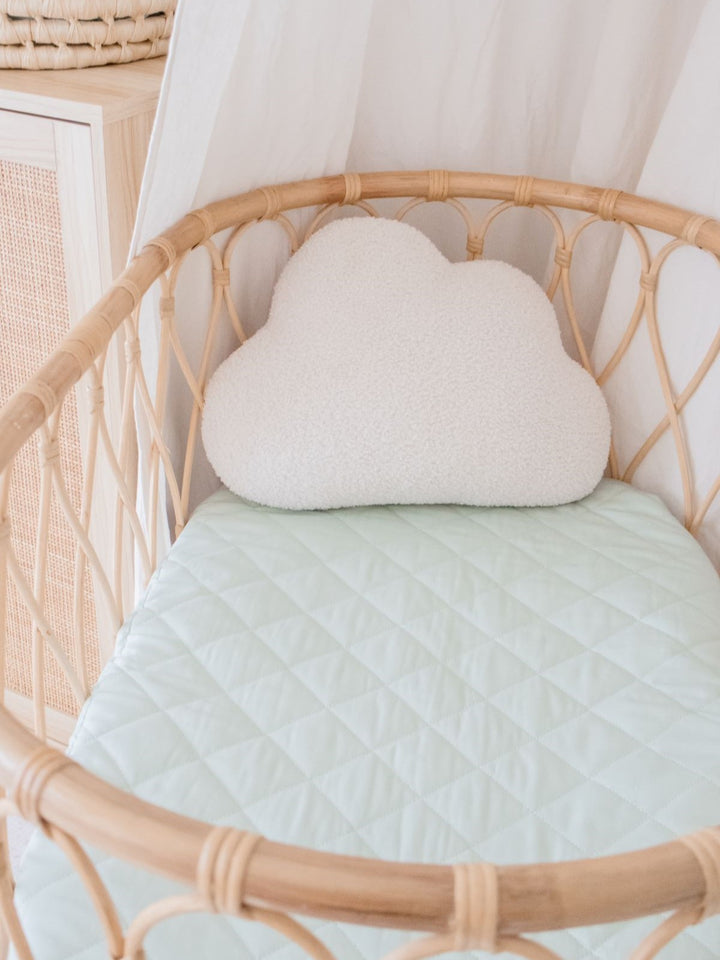 Bambella Waterproof Bassinet Sheet | Fern