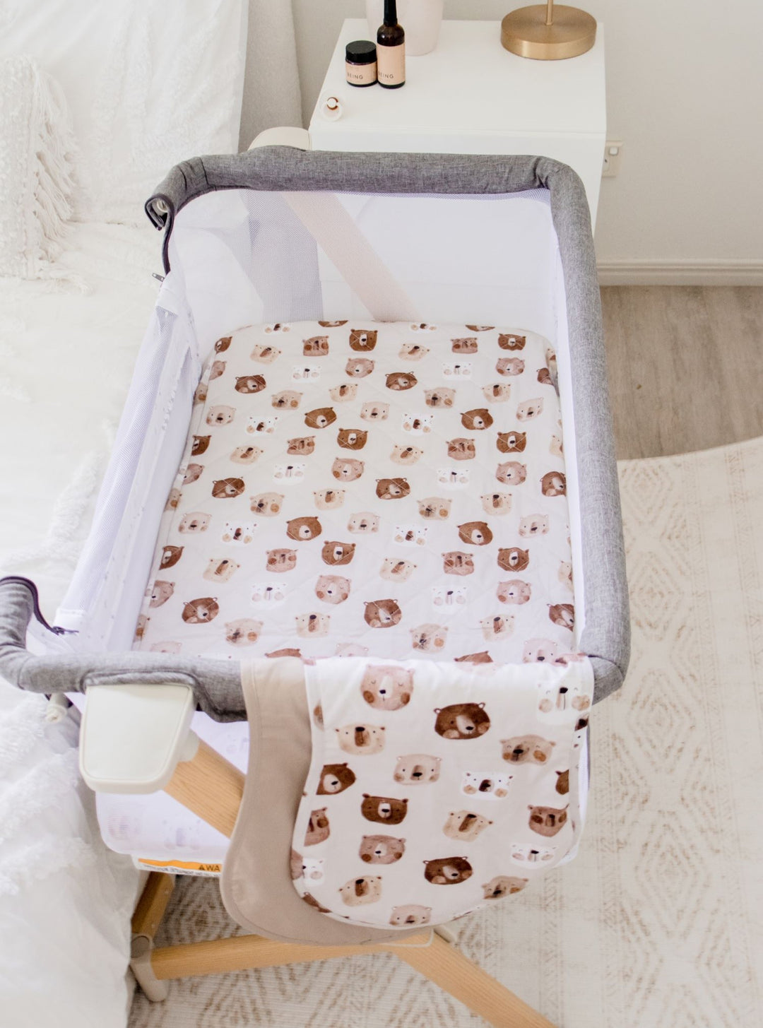 Bambella Co-Sleeper Fitted Waterproof Sheet | Bear in There