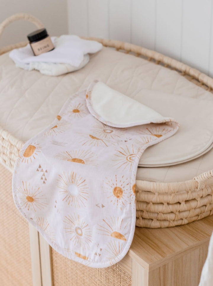 Bambella Burp Cloths 2 Pack | Bohemian Sunshine & Oat