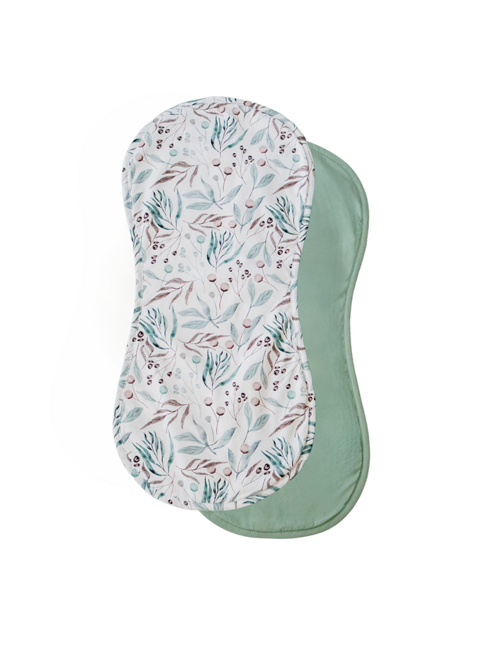 Bambella Burp Cloths 2 Pack | Botanical & Lagoon