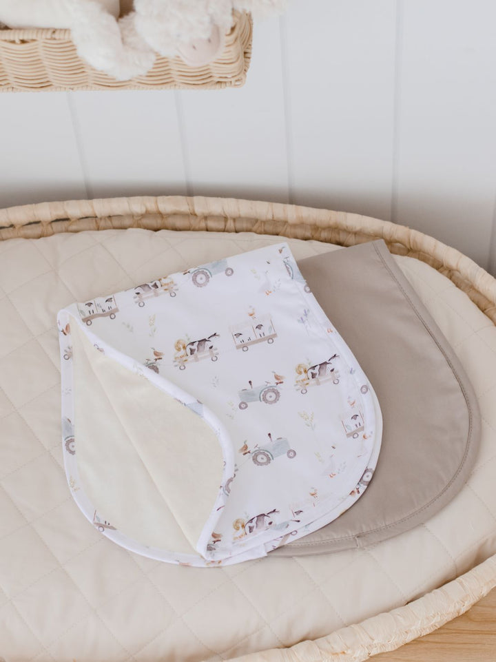 Bambella Burp Cloths 2 Pack | Oakwood Farm & Latte