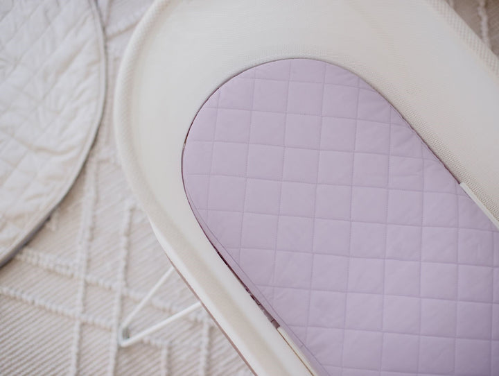 Bambella Waterproof Moses Bassinet Sheet |  Lavender Haze