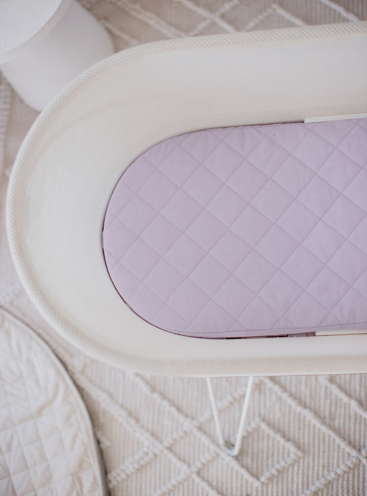 Bambella Waterproof Moses Bassinet Sheet |  Lavender Haze