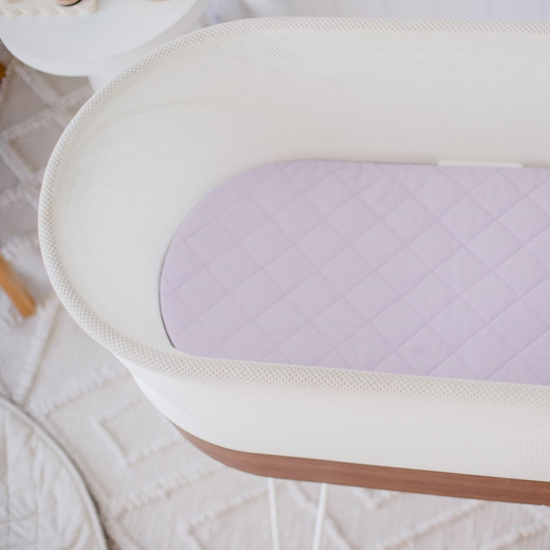 Bambella Waterproof Moses Bassinet Sheet |  Lavender Haze