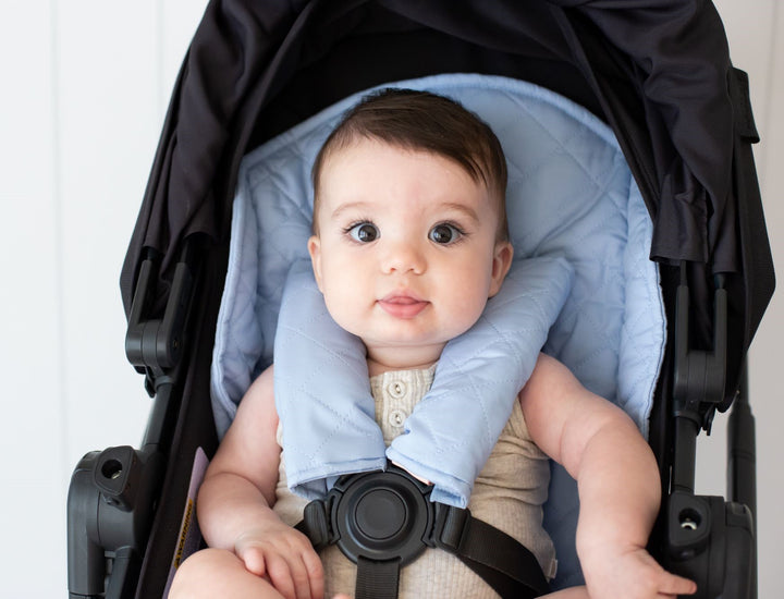 Bambella Designs Universal Quilted Pram Liner | Dusty Blue