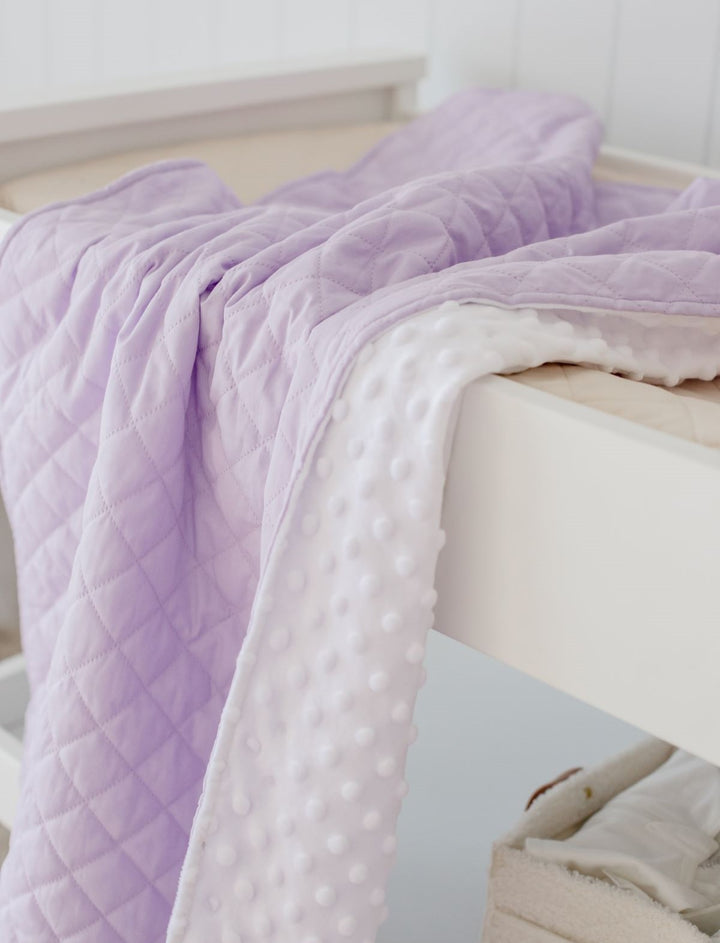 Bambella Designs Quilted Snuggle Blanket - Lavender Haze