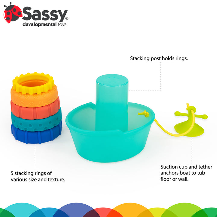 Stackin' Ship Tub Bath Play Set