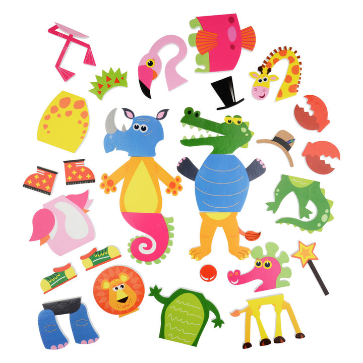 Bath Time Sticker Play Set -  Weird & Wonderful Animals