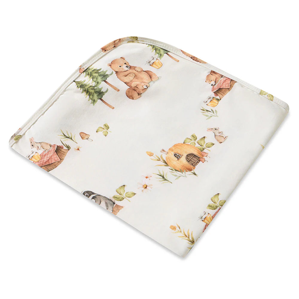 Snuggle Hunny Baby Jersey Wrap & Beanie Set - Bear