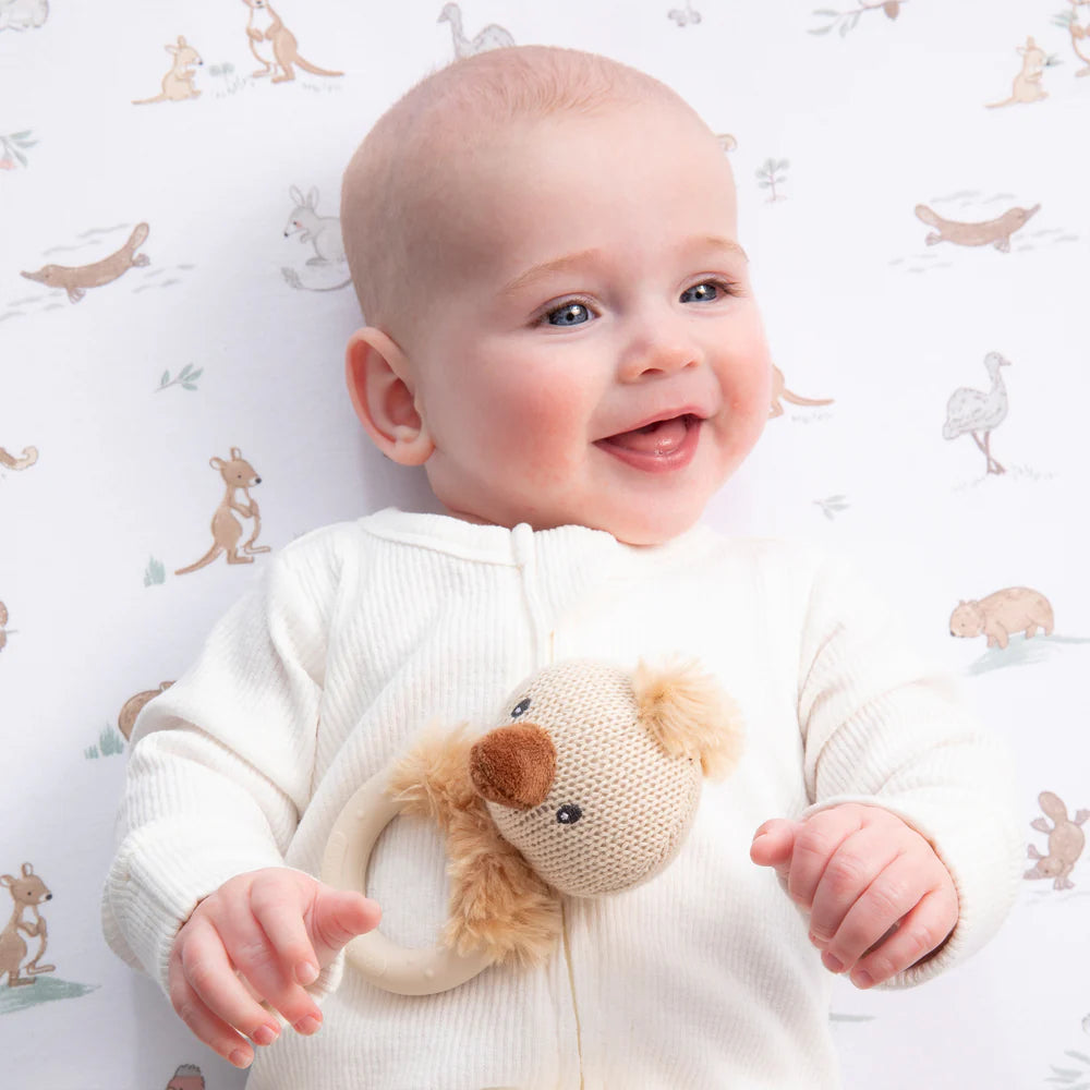 Bedside Bassinet/ Co Sleeper Fitted Sheets 2 Pack - Australiana
