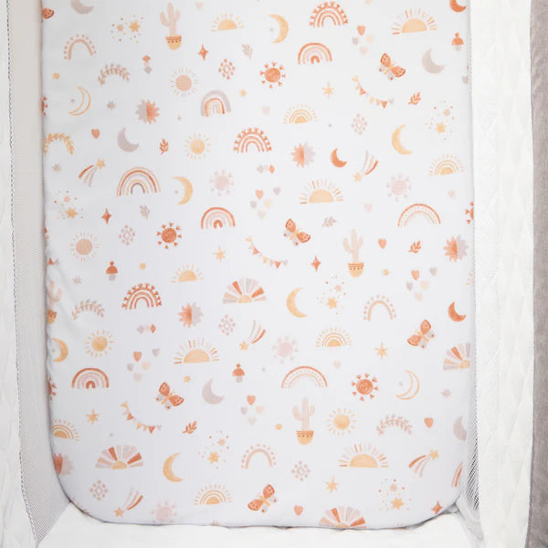 Bedside Bassinet/ Co Sleeper Fitted Sheet - Bohemian Bliss
