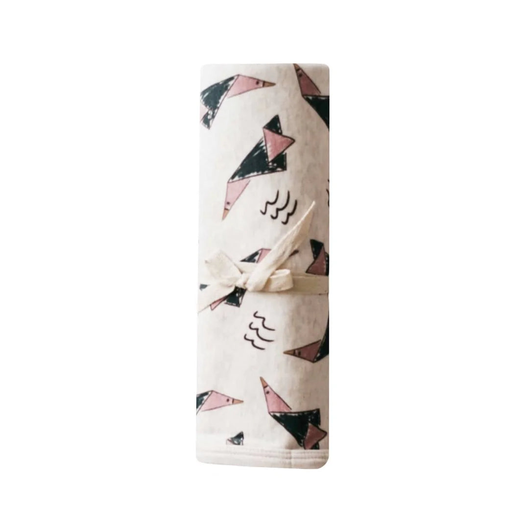 Bencer & Hazelnut Cotton Jersey Swaddle - Spencer