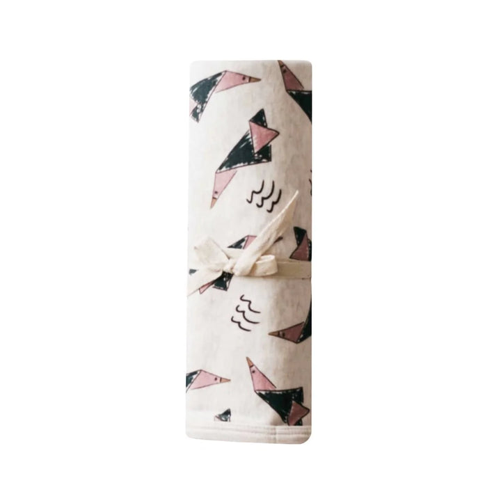 Bencer & Hazelnut Cotton Jersey Swaddle - Spencer
