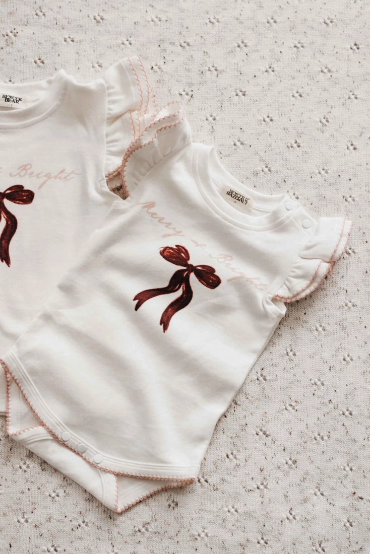 Bencer & Hazelnut Bodysuit/Tee - Merry & Bright