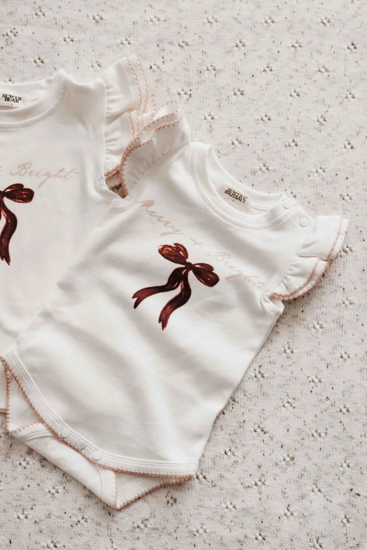 Bencer & Hazelnut Bodysuit/Tee - Merry & Bright