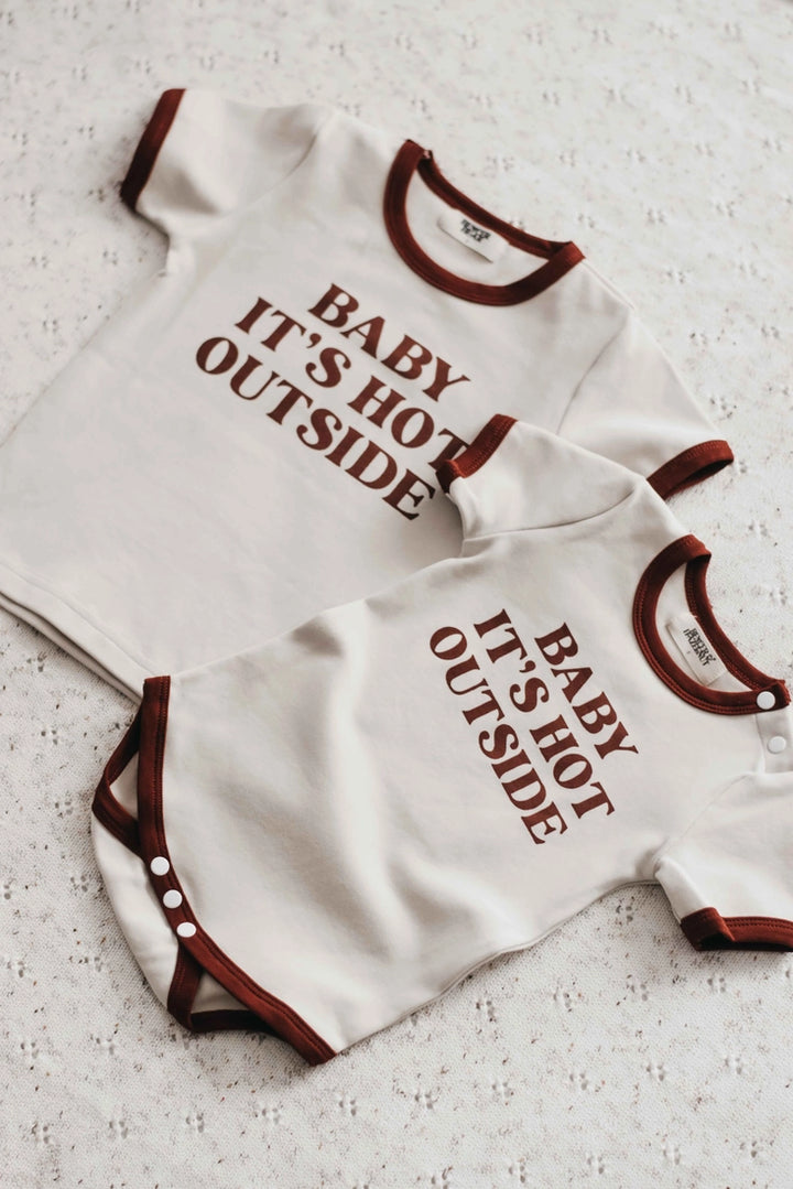 Bencer & Hazelnut Bodysuit - Baby it's Hot Outside