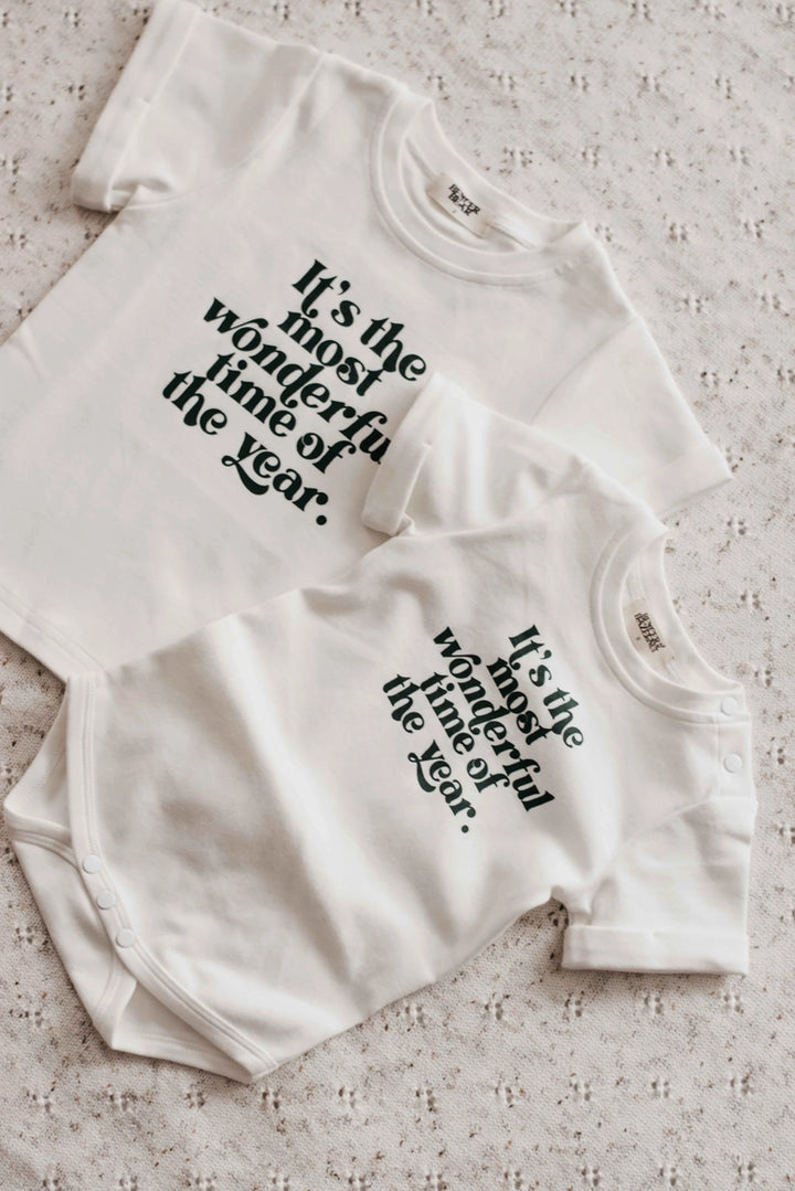 Bencer & Hazelnut Bodysuit/Tee - Most Wonderful Time of the Year