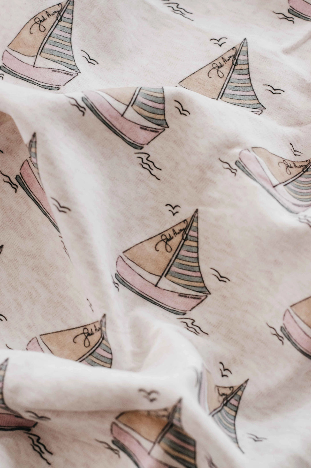 Bencer & Hazelnut Jersey Swaddle - Sail Away