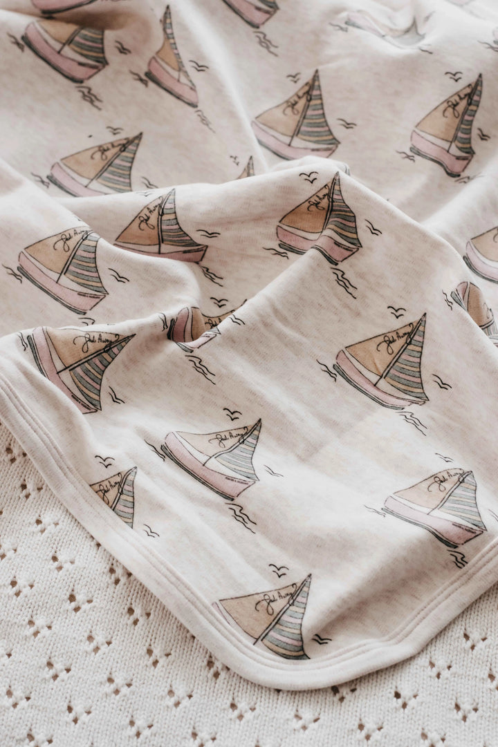 Bencer & Hazelnut Jersey Swaddle - Sail Away