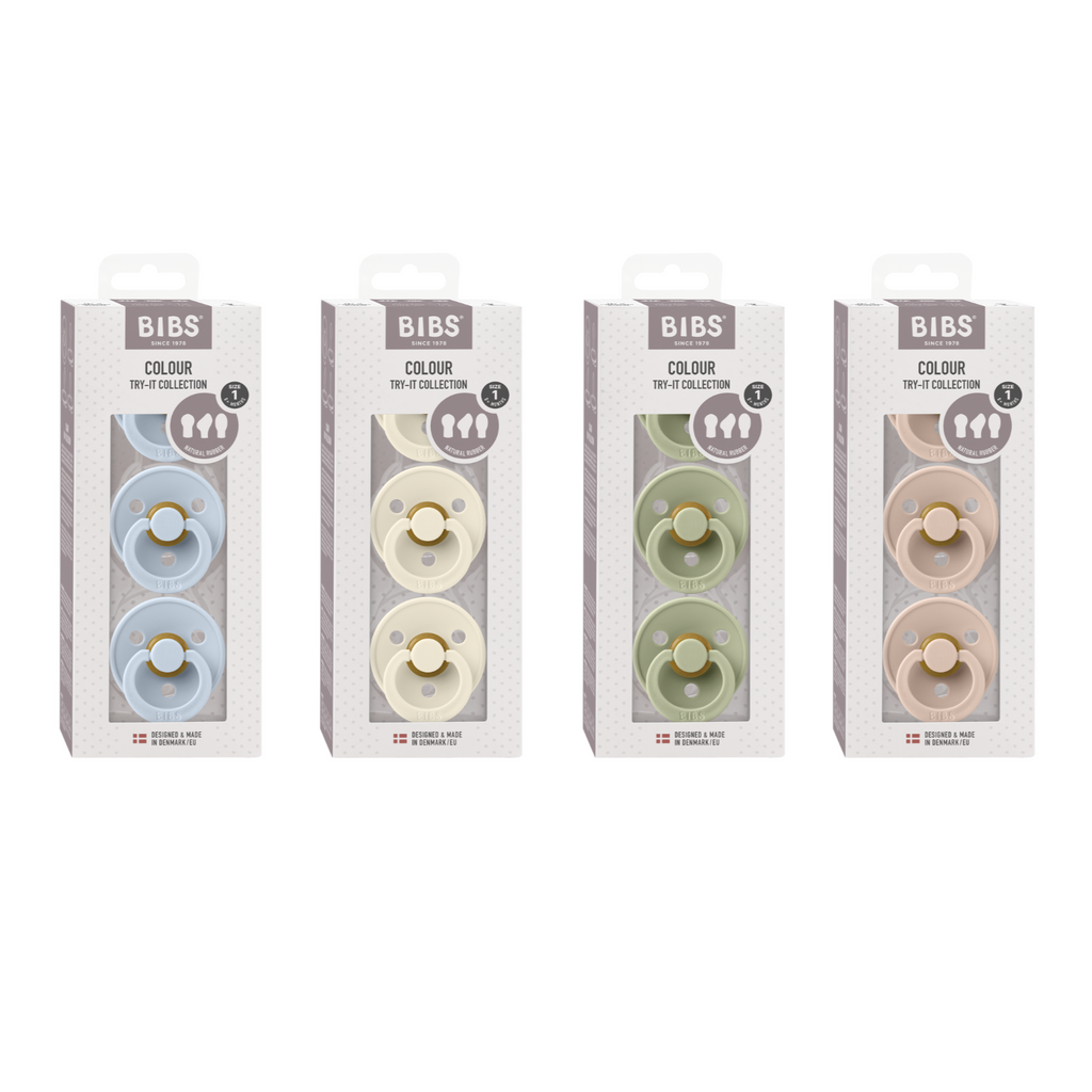 BIBS Latex Pacifier Try-It Collection Pack