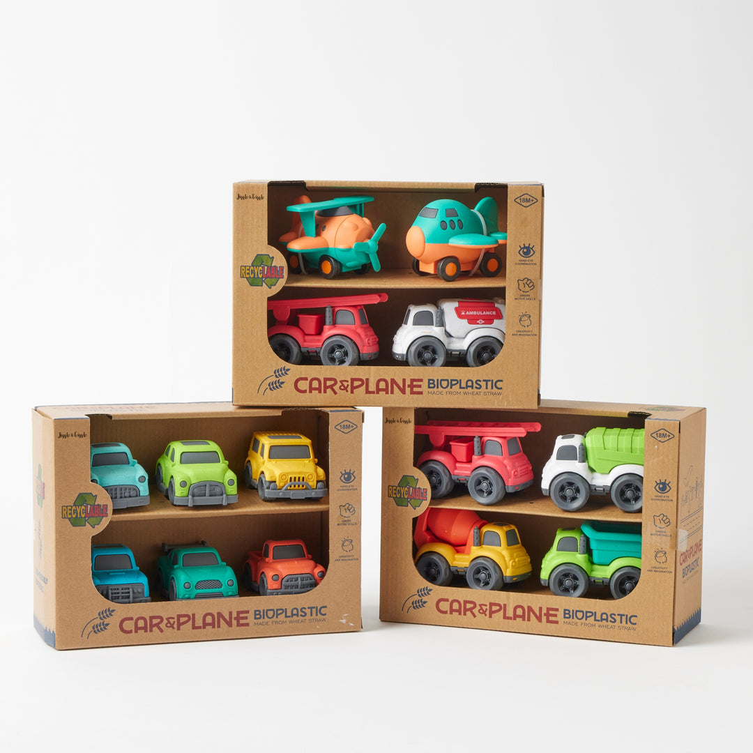 Bioplastic Vehicle Play Sets - Assorted
