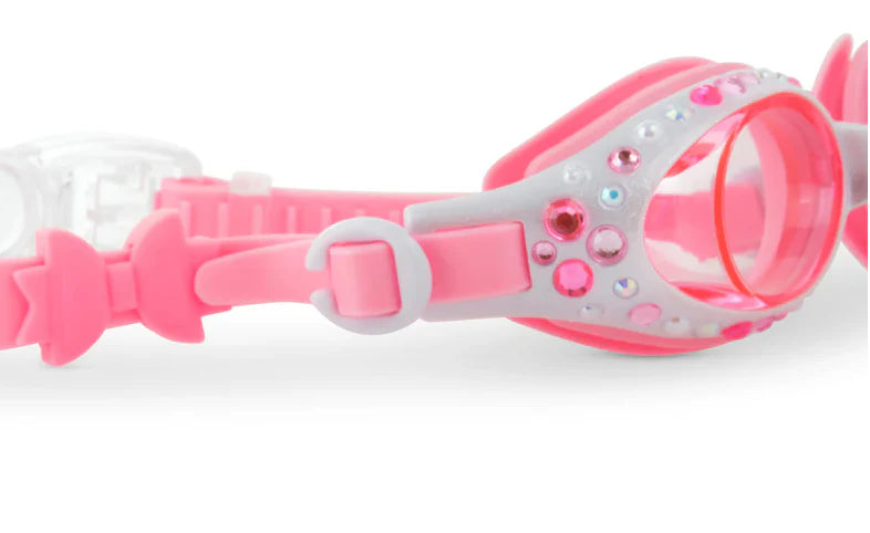 Bling2o Kids Swim Goggles | Pearl White Bow