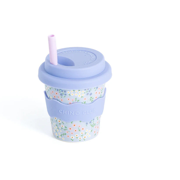 Blue Floral Babychino Cup 120ml