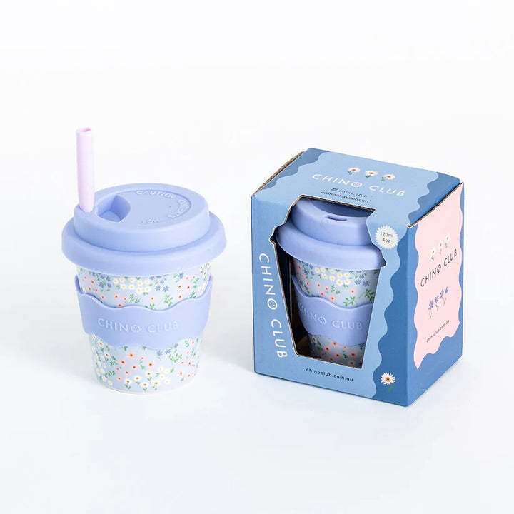 Blue Floral Babychino Cup 120ml