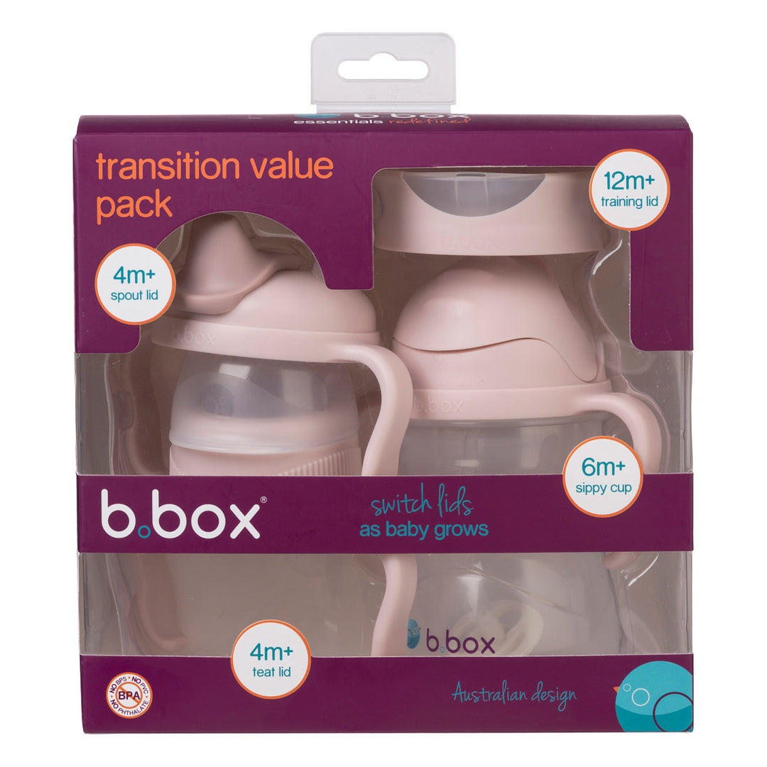 b.box 4-in-1 Drink Transition Value Pack 240ml - Blush