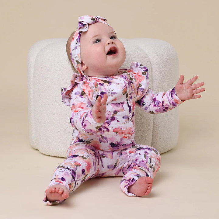 Snuggle Hunny Organic Snugglesuit - Blushing Beauty