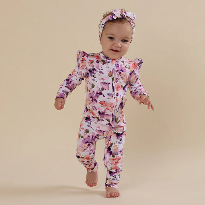 Snuggle Hunny Organic Snugglesuit - Blushing Beauty
